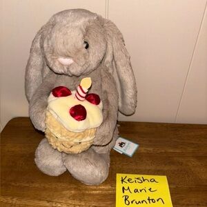 Jellycat Bashful Beige Bunny Birthday
